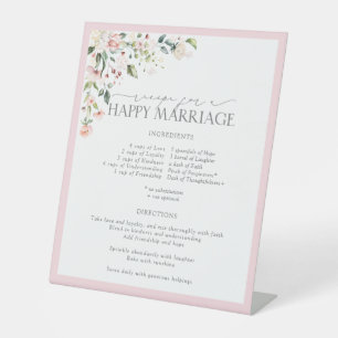 Signe De Table Recette florale rose élégante pour un mariage heur