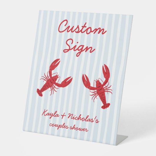 Signe De Table Réchauffer Fiançailles Couples Douche (Recto)