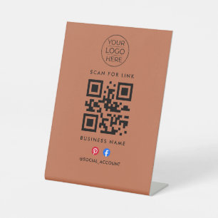 Signe De Table Rechercher le code QR du Link Hub