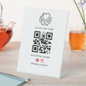 Signe De Table Rechercher le code QR du Link Hub  (In SItu)