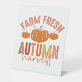 Signe De Table Récolte d'automne à la ferme (Recto)