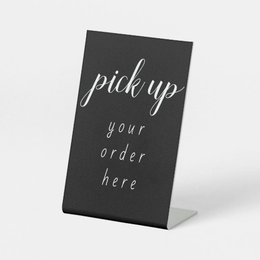 Signe De Table Récupérer votre commande Script cursif (Recto)