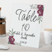 Signe De Table Red Flower (In SItu)