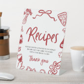 Signe De Table Red That's Amore Whimsical Italian Recipes Shower (In SItu)