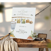 Signe De Table Reel Excité pour notre petit Baby shower pêcheur