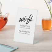 Signe De Table Réfrigérateur de mot de passe Wifi (In SItu)