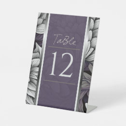 Signe De Table Regal Lilac, Brillant Fleur Blanche