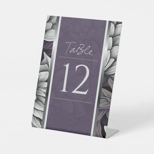 Signe De Table Regal Lilac, Brillant Fleur Blanche (Recto)