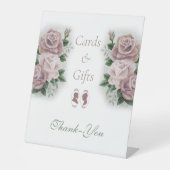 Signe De Table Regency Bridgerton Rose Roses Cartes et Cadeaux (Recto)