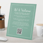 Signe De Table Registre sans contact de code QR (In SItu)