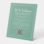 Signe De Table Registre sans contact de code QR (Recto)