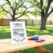 Signe De Table Règles de Cornhole