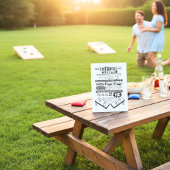 Signe De Table Règles de Cornhole