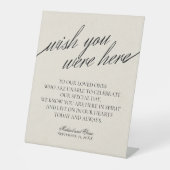 Signe De Table Remembrance Black & White In Loving Memory Wedding (Recto)