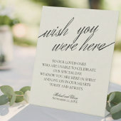 Signe De Table Remembrance Black & White In Loving Memory Wedding