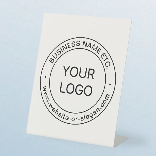 Signe De Table Remplacement et modification faciles du logo | bla
