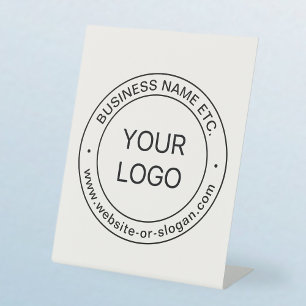 Signe De Table Remplacement et modification faciles du logo bla