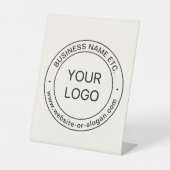Signe De Table Remplacement et modification faciles du logo | bla (Recto)