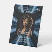 Signe De Table Rencontrez L'Auteur Blue Rays (Recto)