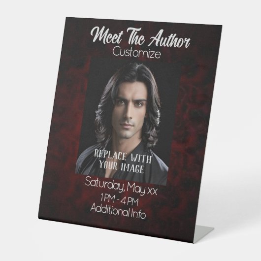 Signe De Table Rencontrez l'auteur Dark Crimson (Recto)