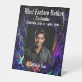 Signe De Table Rencontrez l'auteur Imaginaire coloré Arrière - pl (Recto)