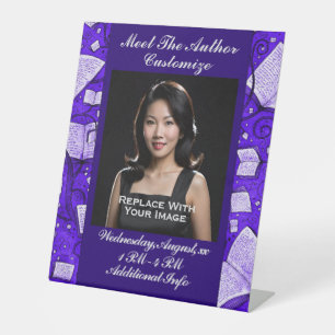 Signe De Table Rencontrez L'Auteur Livres Purple