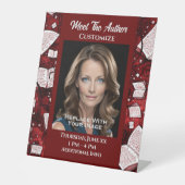 Signe De Table Rencontrez L'Auteur Red Books (Recto)