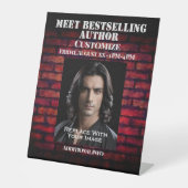 Signe De Table Rencontrez L'Auteur Red Brick (Recto)