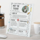 Signe De Table Rencontrez l'enseignant Moderne Retour à l'école F (In SItu)