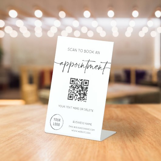 Signe De Table Rendez-vous au livre Code QR