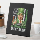 Signe De Table Rendre la Saint Patrick grande à nouveau Shamrock (In SItu)