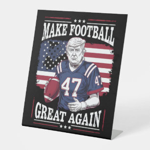 Signe De Table Rendre le football Vintage aux USA Drapeau Trump
