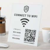 Signe De Table Réseau Wifi | Analyse du code QR blanc pour se con (In SItu)