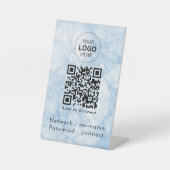 Signe De Table Réseau WiFi | Analyser le code QR pour se connecte (Recto)