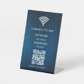 Signe De Table Réseau WiFi | Analyser le code QR pour se connecte (Recto)