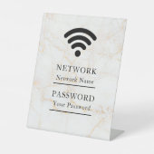 Signe De Table Réseau Wifi Professionnel Moderne (Recto)
