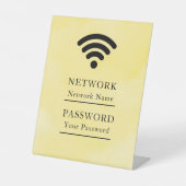 Signe De Table Réseau Wifi Professionnel Moderne (Recto)