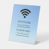 Signe De Table Réseau Wifi Professionnel Morden (Recto)