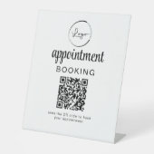 Signe De Table Réservation de rendez-vous QR Code Entreprise (Recto)