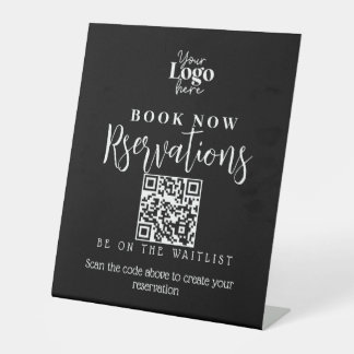 Signe De Table Réservation restaurant script moderne Signal Pedes