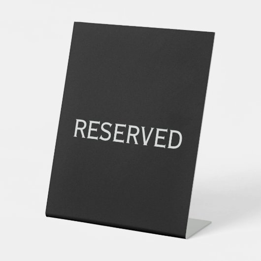 Signe De Table Réservé 8x10 (Recto)
