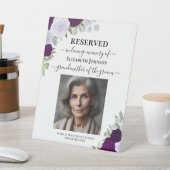 Signe De Table Réservé à la Mémoire Affectueuse Roses Violettes M (In SItu)