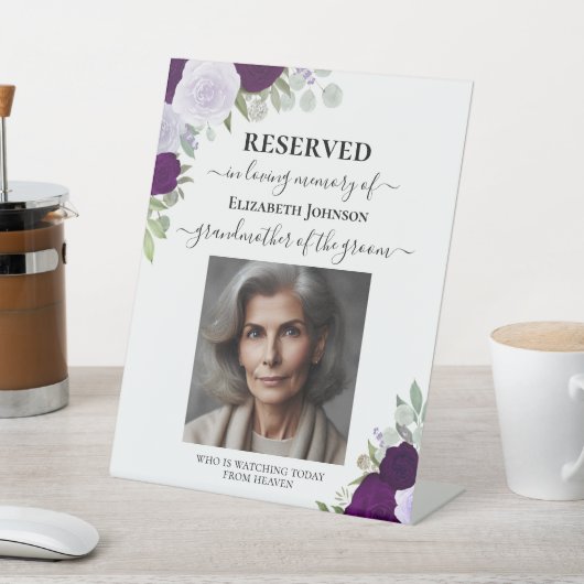 Signe De Table Réservé dans Love Memory Rose Mariage (In SItu)