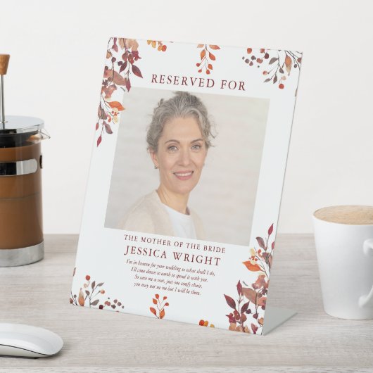 Signe De Table Réservé Enregistrer Un Mariage Photo Siège (In SItu)