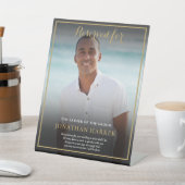 Signe De Table Réservé Enregistrer Un Siège Père De Groom Photo M (In SItu)