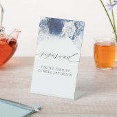 Signe De Table Réservé - Mariage floral bleu et blanc Dusty (In SItu)