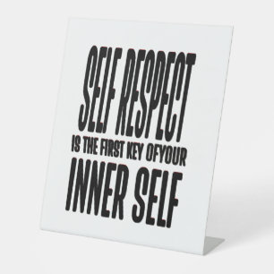 Signe De Table Respect de soi – La première clé de la force intér
