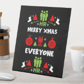 Signe De Table Ressources humaines Dons de Noël laid Père Noël (In SItu)