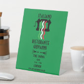 Signe De Table Restaurant Italien Promotionnel (In SItu)