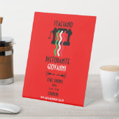 Signe De Table Restaurant Italien Promotionnel (In SItu)